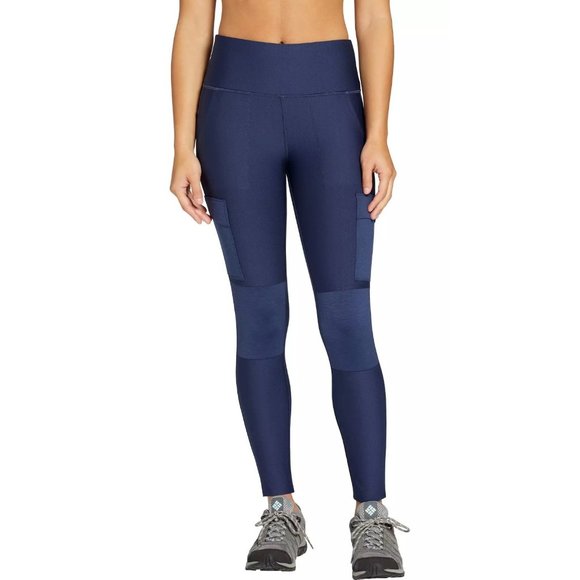 Alpine Design Women's Selina High Rise Tights Large NWT Retail $55 Midnighgt Blu - Picture 1 of 3